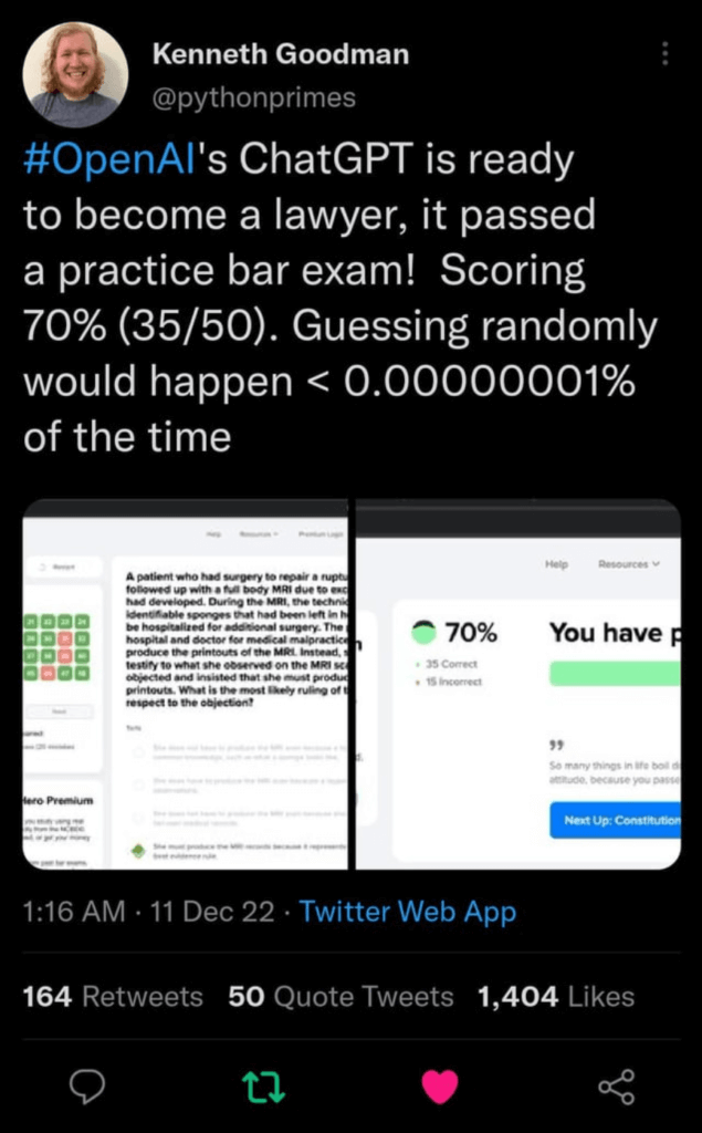 ChatGPT bestand Anwaltsprüfung – Martin Fortuna – Investieren