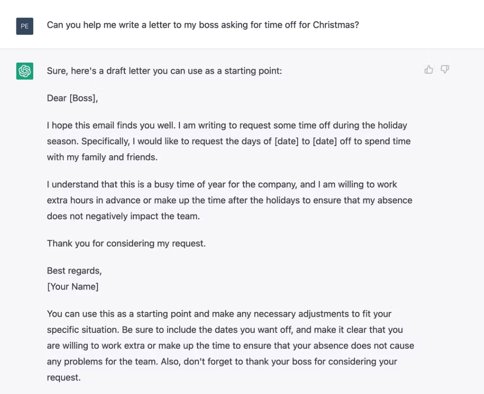 E-Mail-Beispiel, ChatGPT – Martin Fortuna